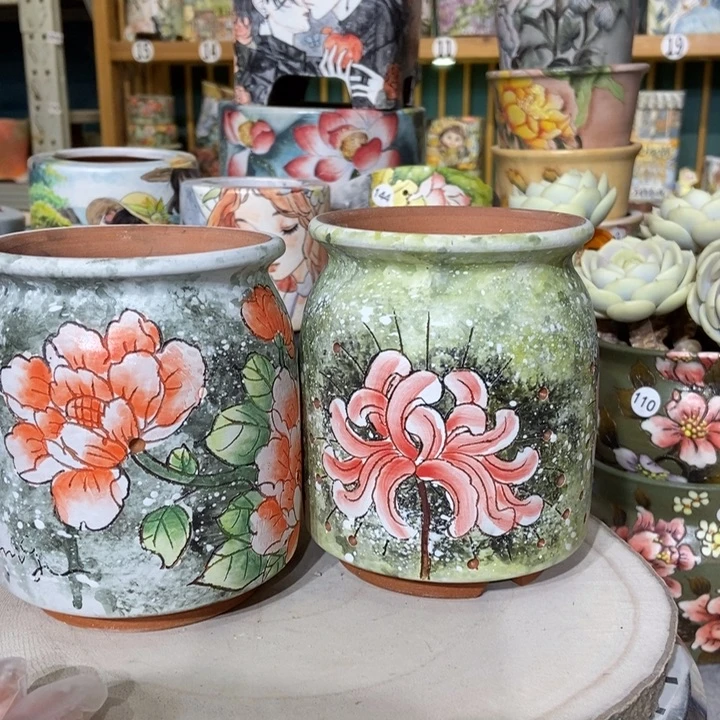 红陶景德镇艺术手绘作品