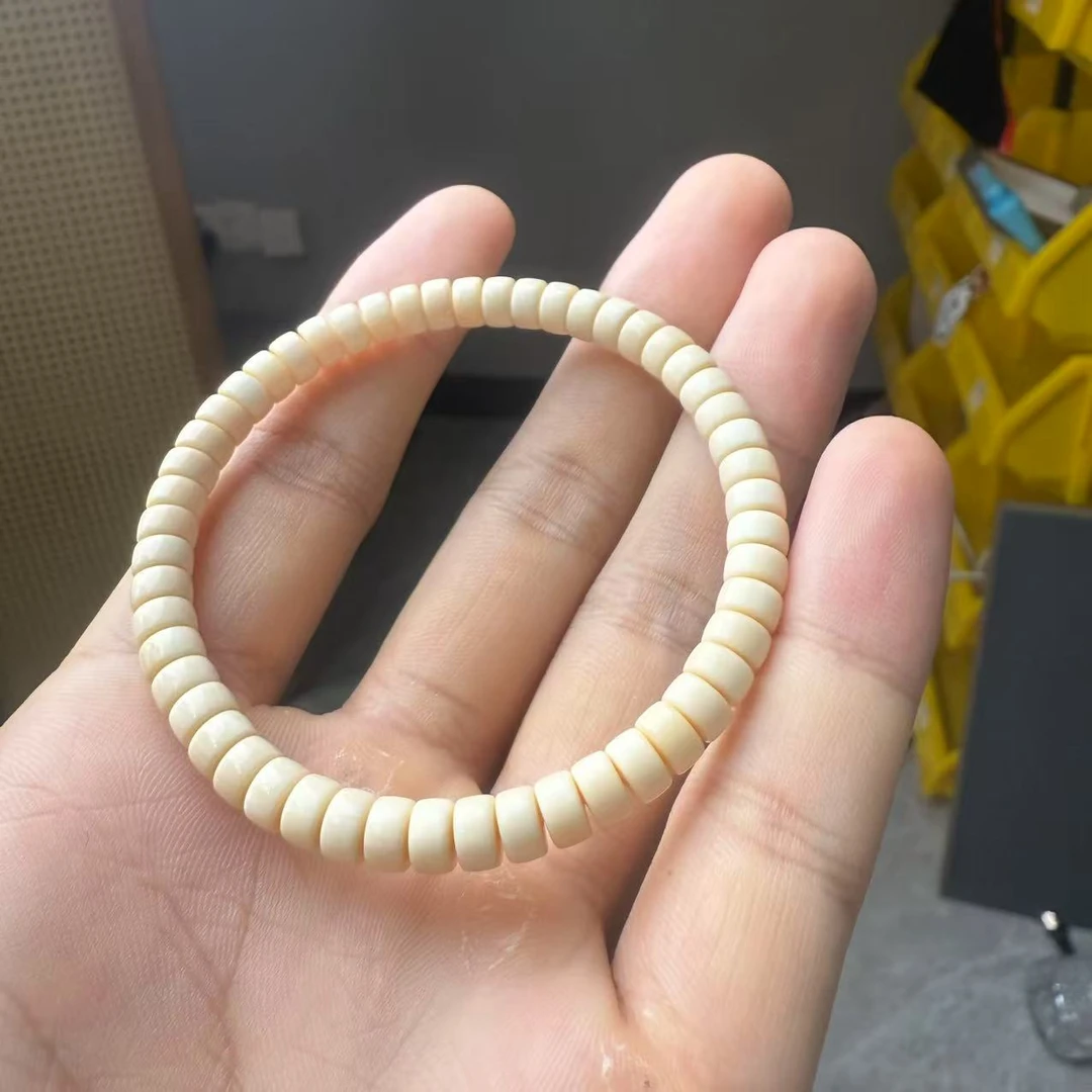 约6mm猛犸牙血料直切单圈手串