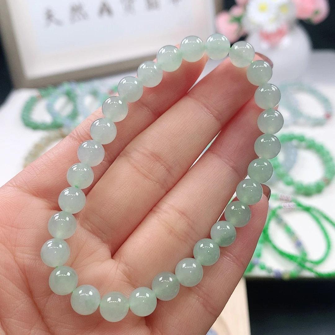翡翠未镶嵌手链7mm