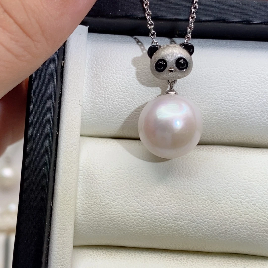 颈饰银S925镶嵌淡水珍珠13➕