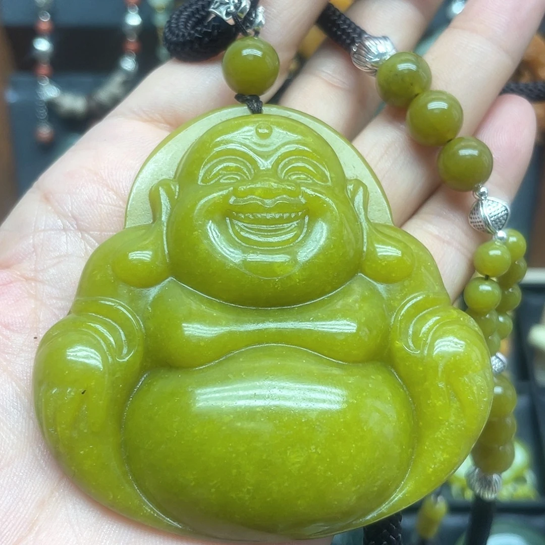 未镶嵌蛇纹石玉项链