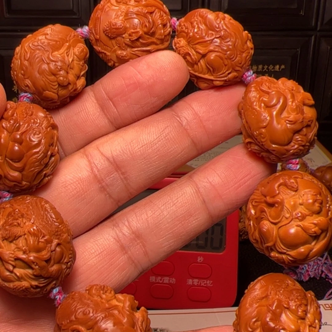 明***好橄榄核吊坠十八罗汉