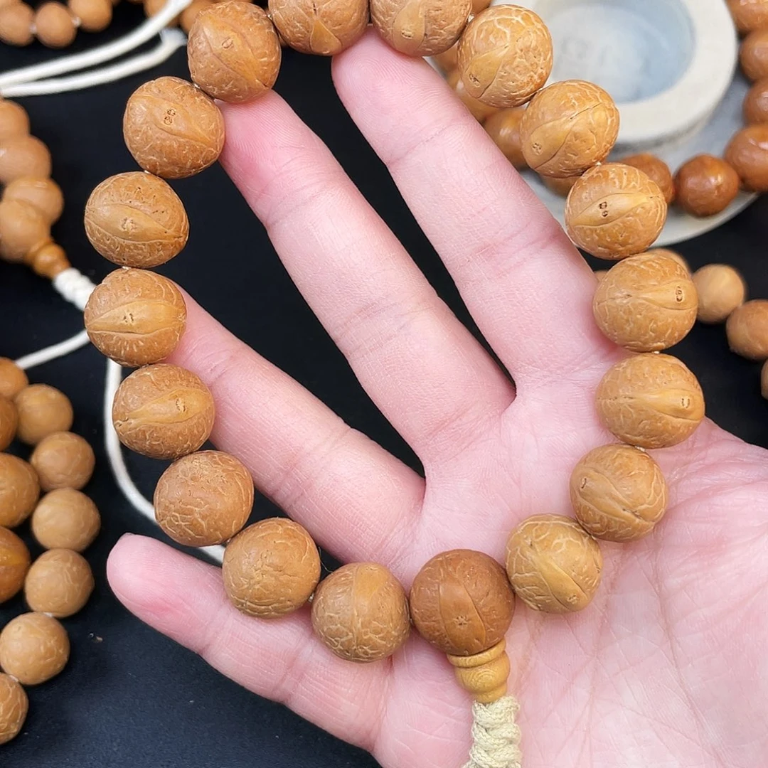凤眼菩提手串L123-K03凤眼菩提15+同树红皮入门款