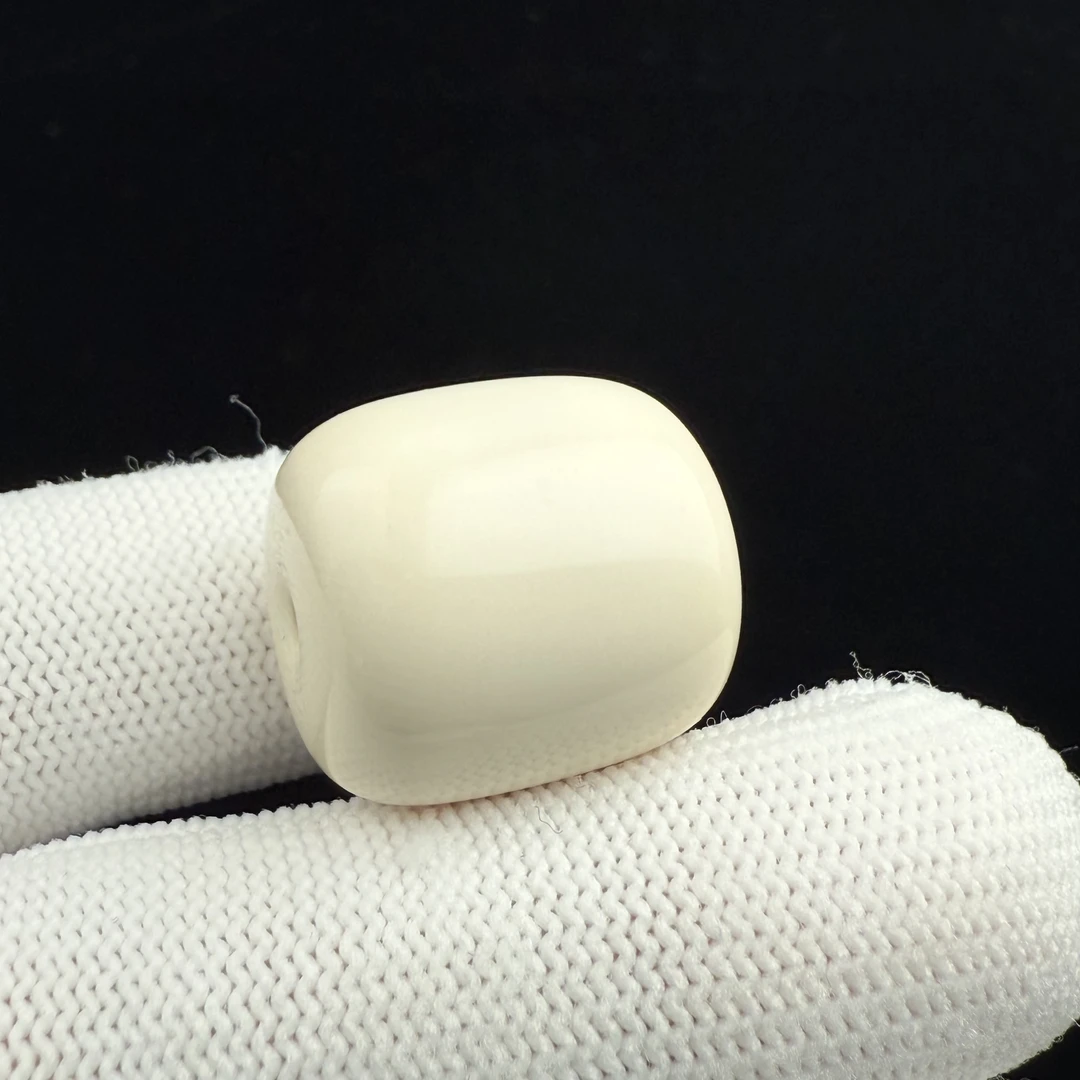 J9469天然猛犸牙 桶珠18.9*20.1mm一物一图 支持鉴定 假一罚十