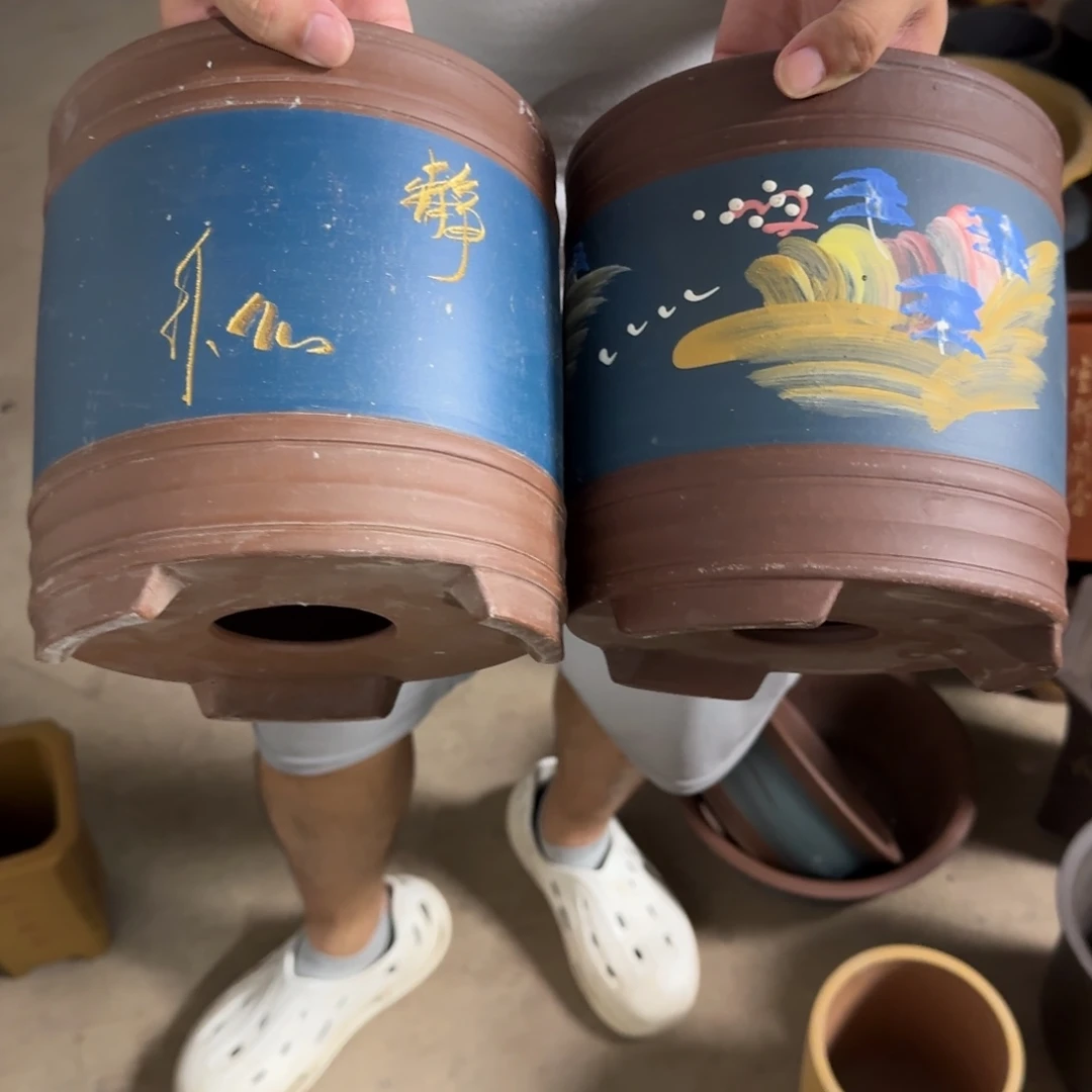 紫砂花盆瑕疵也是一