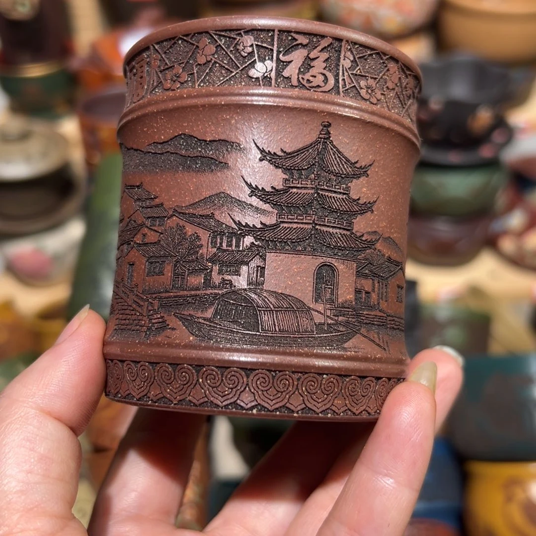 茶杯紫砂宜兴紫砂主人杯