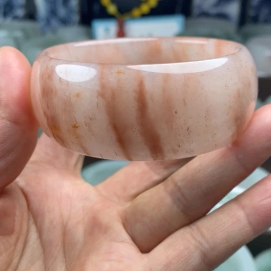 石英质玉（金丝玉）未镶嵌手镯