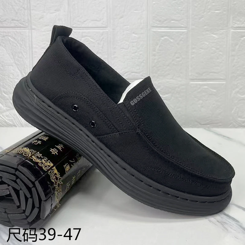 新款男单鞋春秋季老北京布鞋舒适轻便软底年休闲鞋中老年爸爸鞋