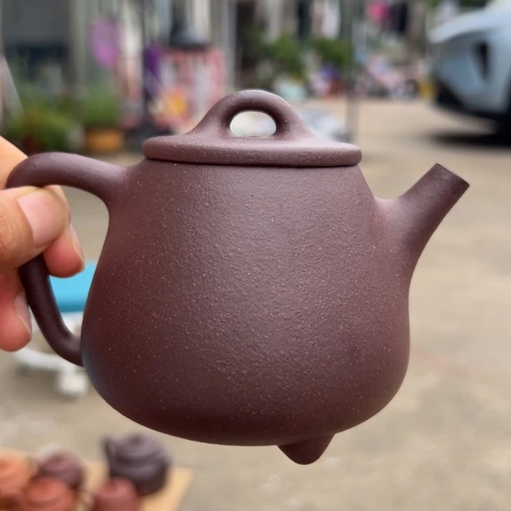 紫砂茶壶天青高瓢260cc