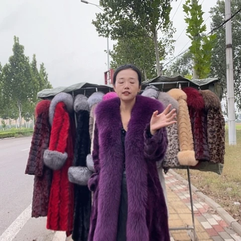 水貂毛外套保暖外套