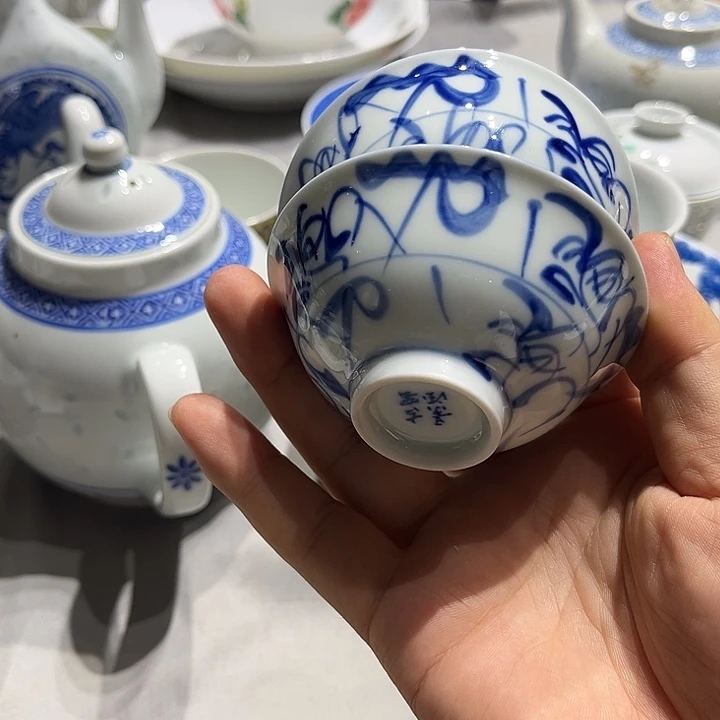 景德镇陶瓷青花8厘米
