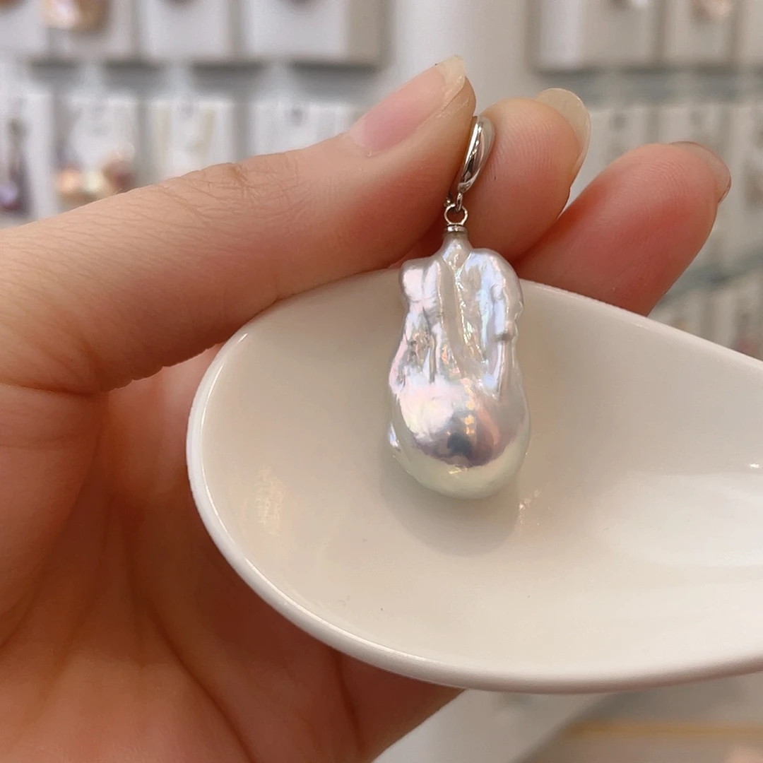 淡水珍珠颈饰银S925镶嵌我****肖