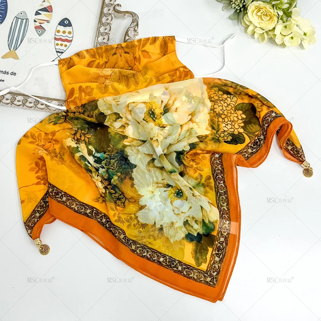 美丝宸高品质轻薄透气防晒面纱百搭百变面罩口罩护脸护脖丝巾