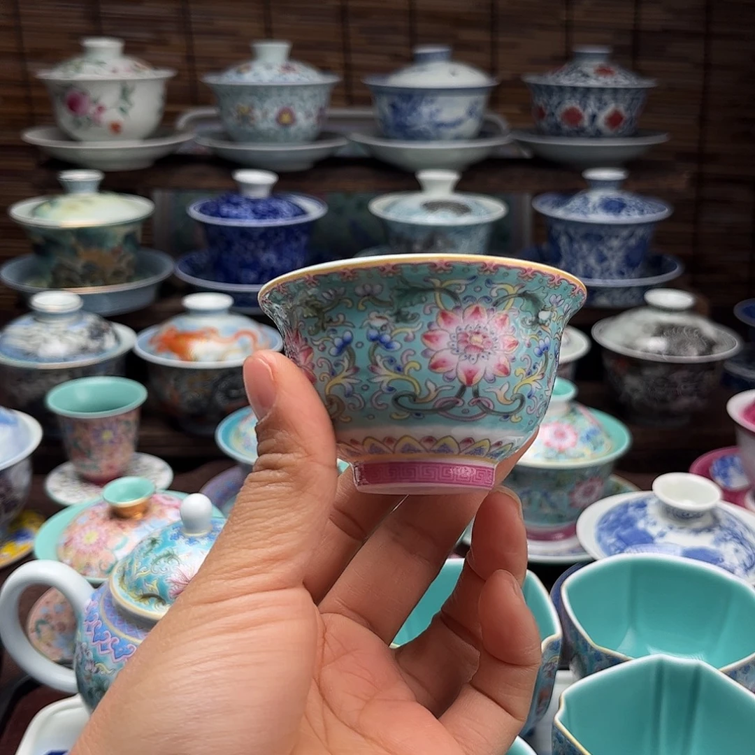 景德镇陶瓷小压手杯