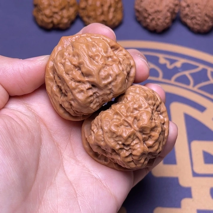 文玩核桃把件41尺寸三角蛙