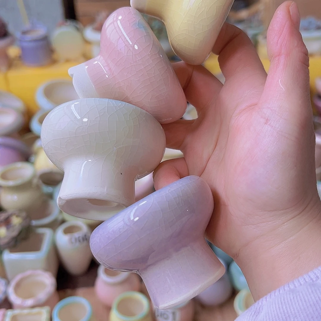 红陶陶瓷花盆当场满12包邮