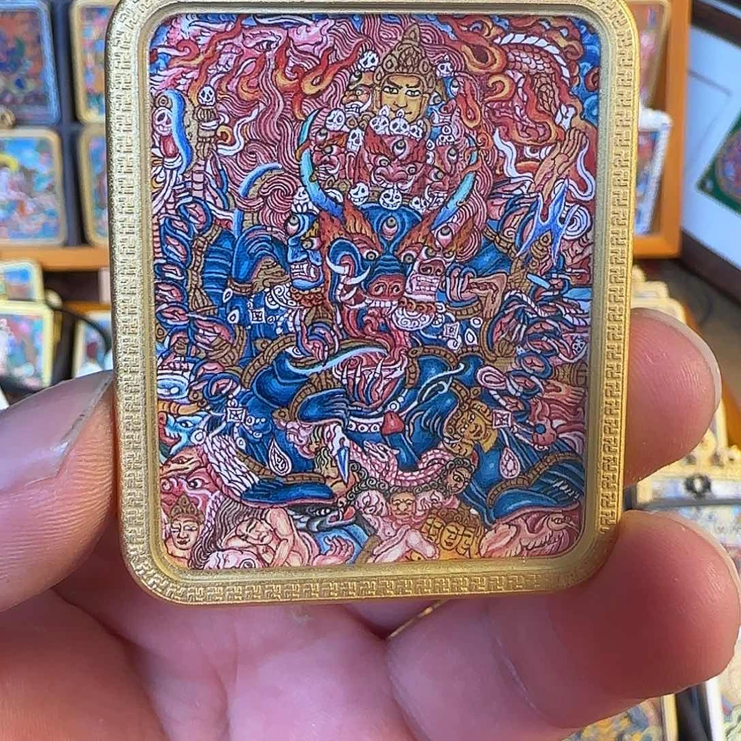 吊坠热贡大威德唐卡！清货！