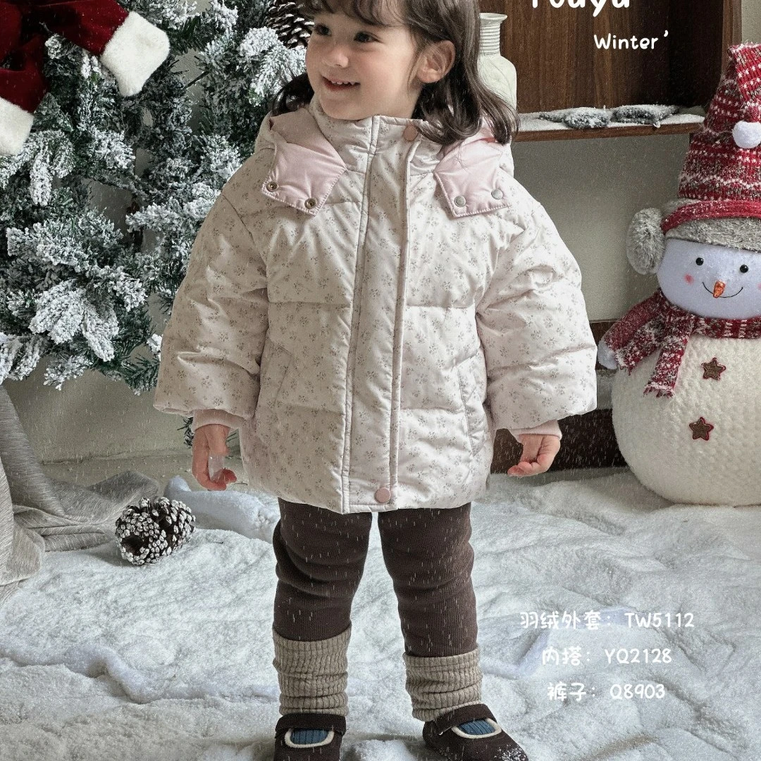 幼Y（5112）蝴蝶结羽绒外套