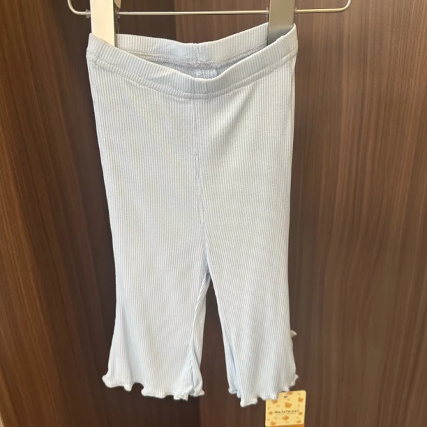 c014奶小西蓝色七分打底裤