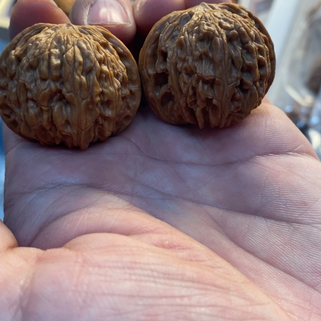 把件文玩核桃全品磨盘38mm正磨