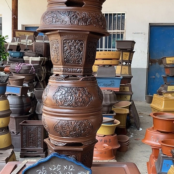 紫砂花盆紫砂花盆