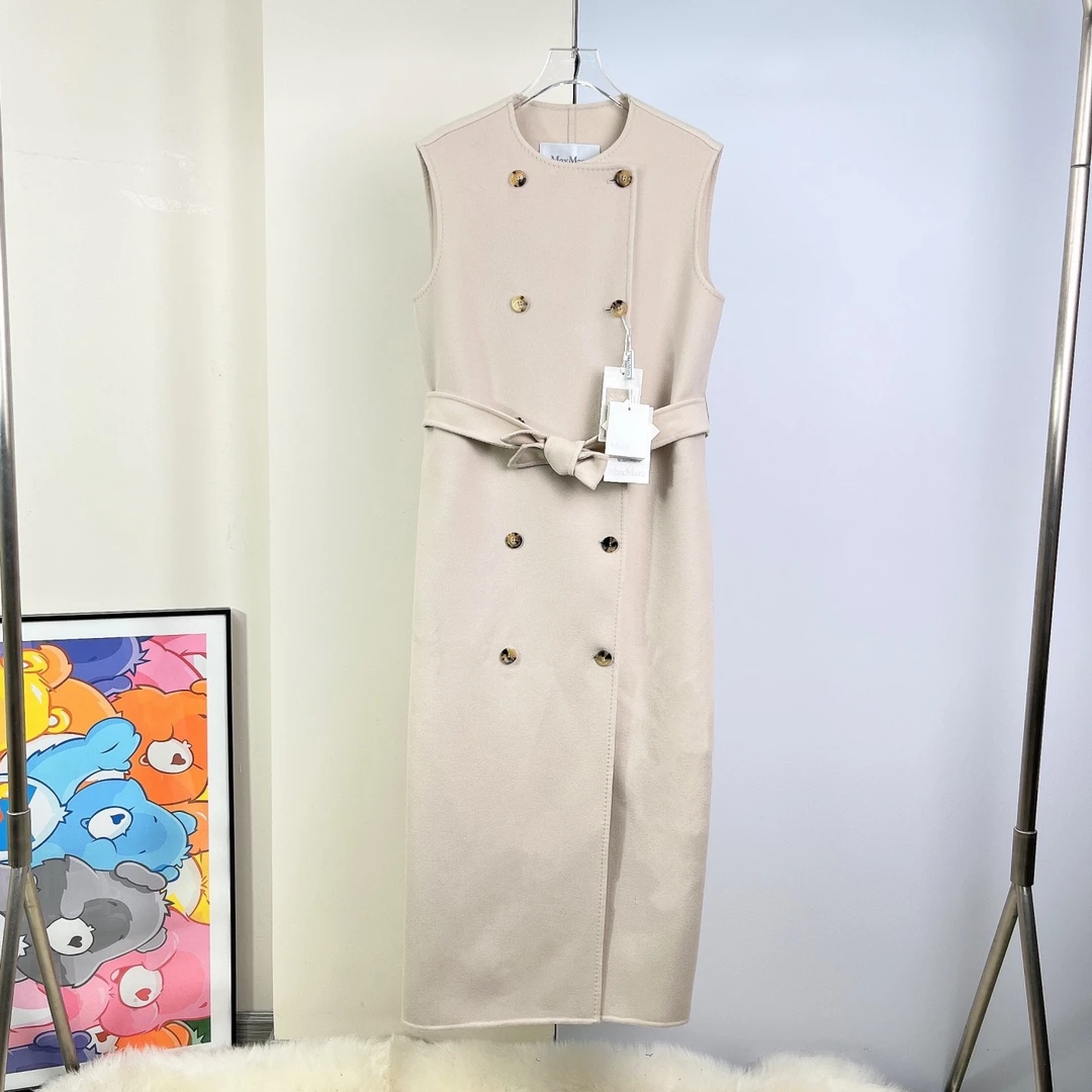 未使用 MaxMara 长款毛呢马甲外套/42码/Xspr3820
