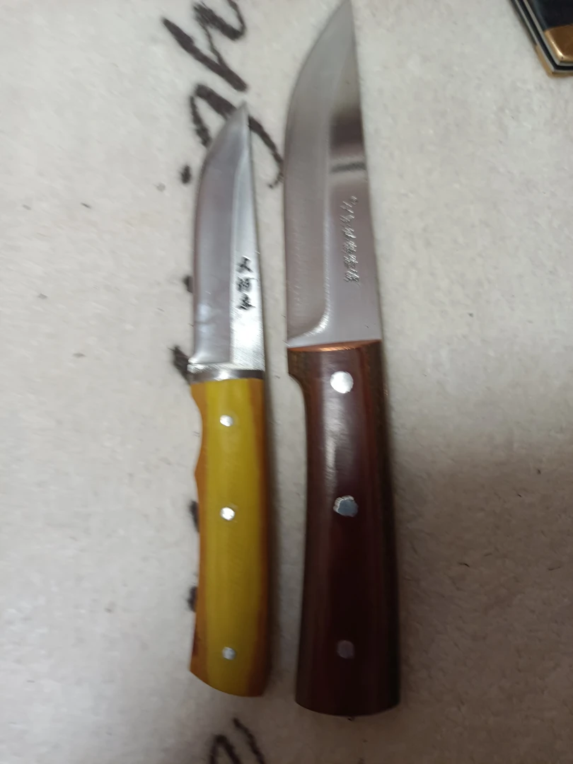 大河家手工铜柄小折刀新包邮