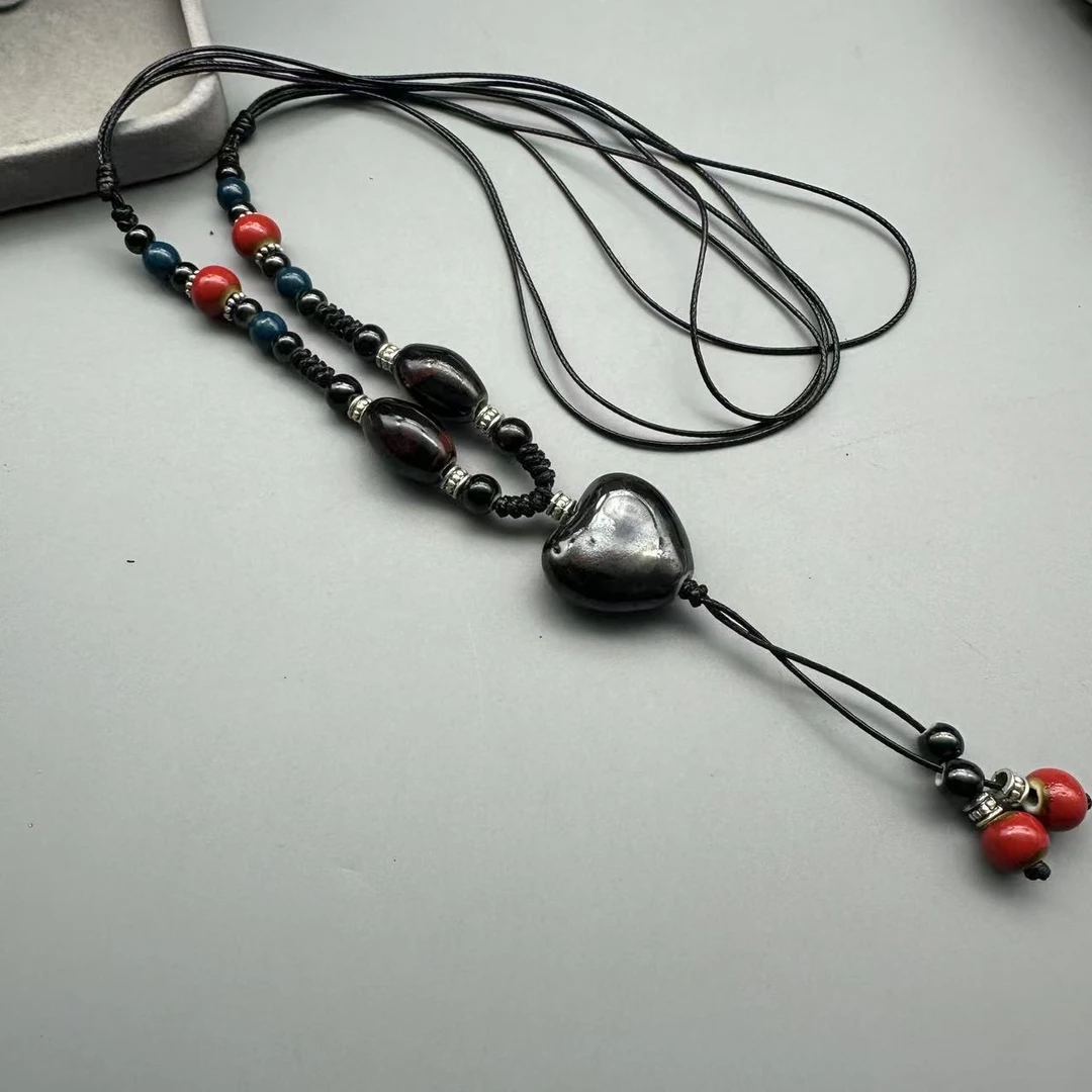 非金属陶瓷吊坠 B062-陶瓷小饰品爱心吊坠