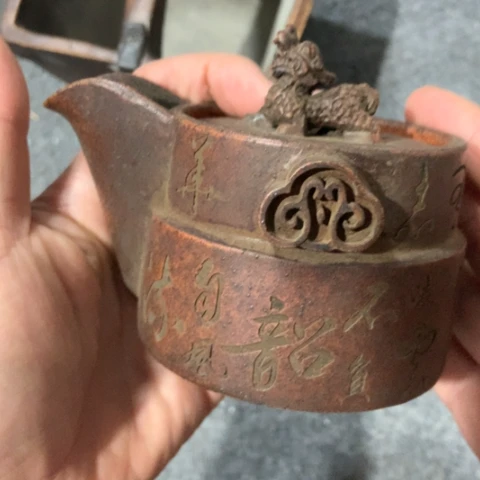 紫砂茶壶陶瓷摆件工艺品