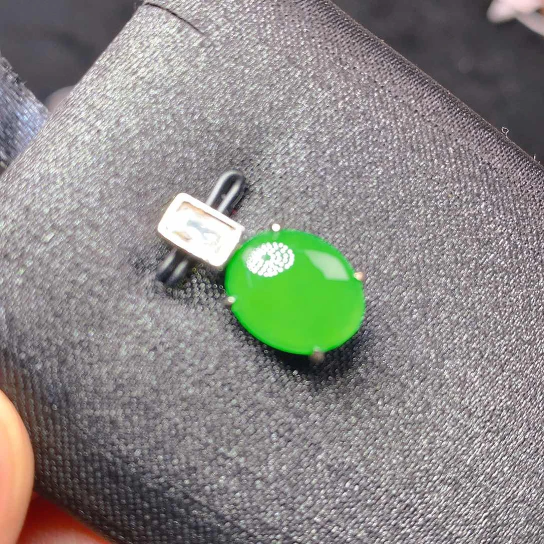 翡翠银S925镶嵌颈饰我