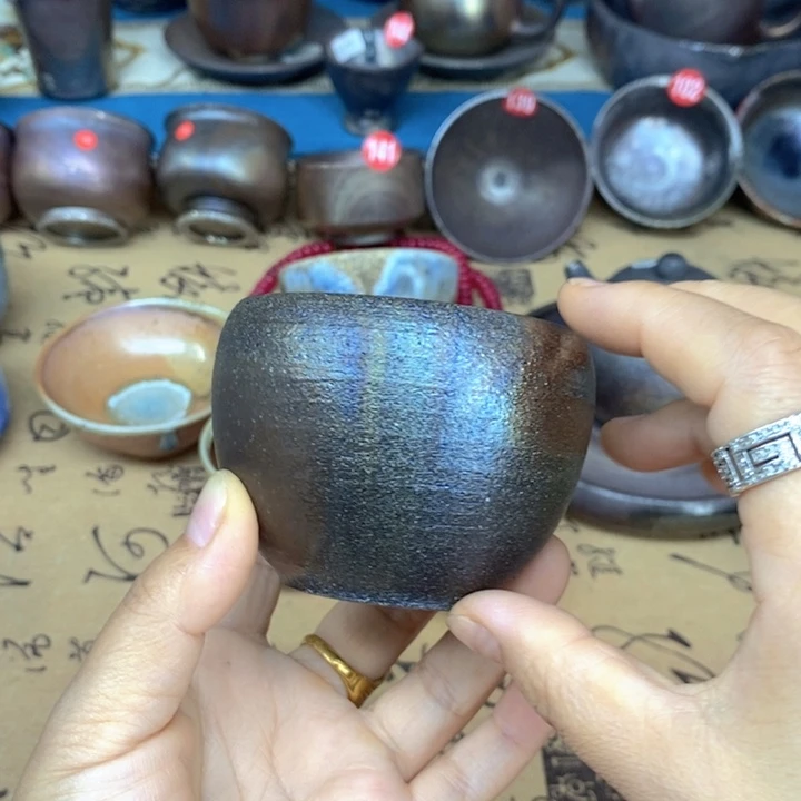 杯子全手工纯柴烧裸烧茶器