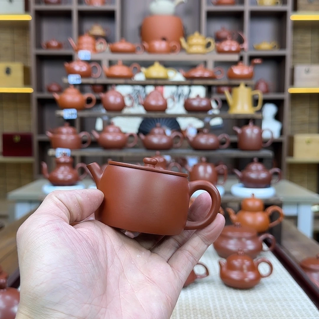 六***回紫砂茶壶潮州手拉壶大口