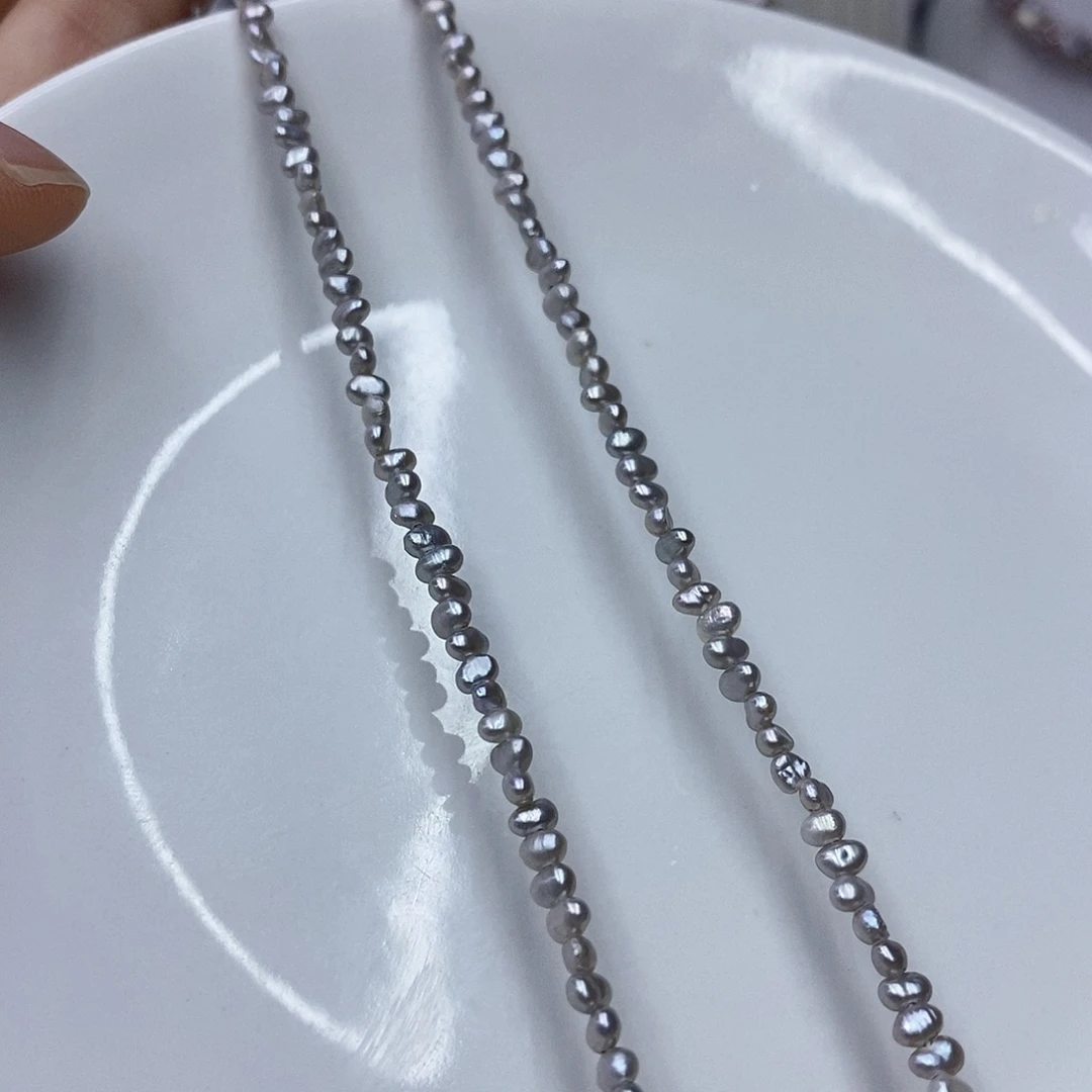 颈饰银S925镶嵌淡水珍珠