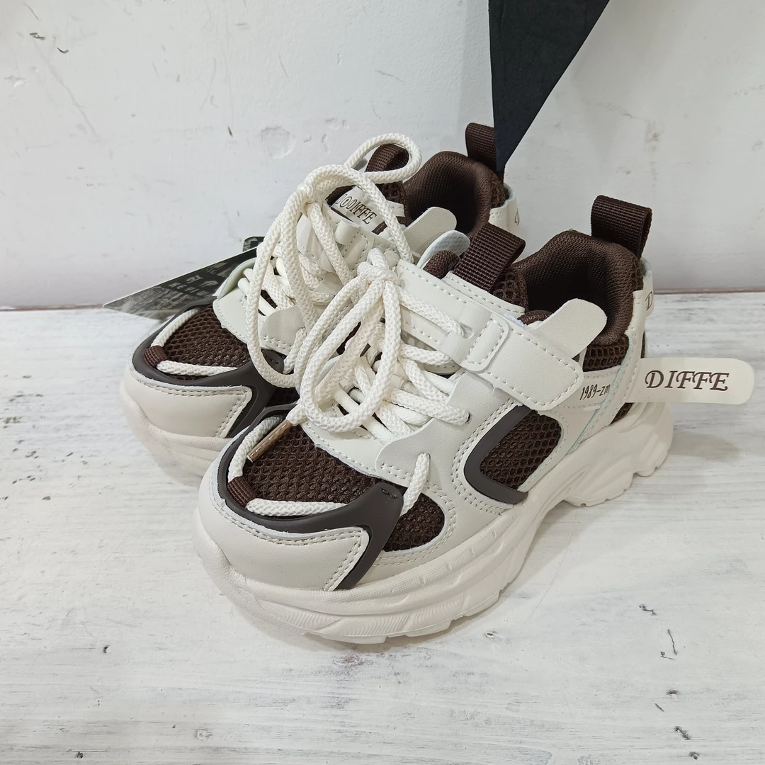 B470棕色单网老爹鞋