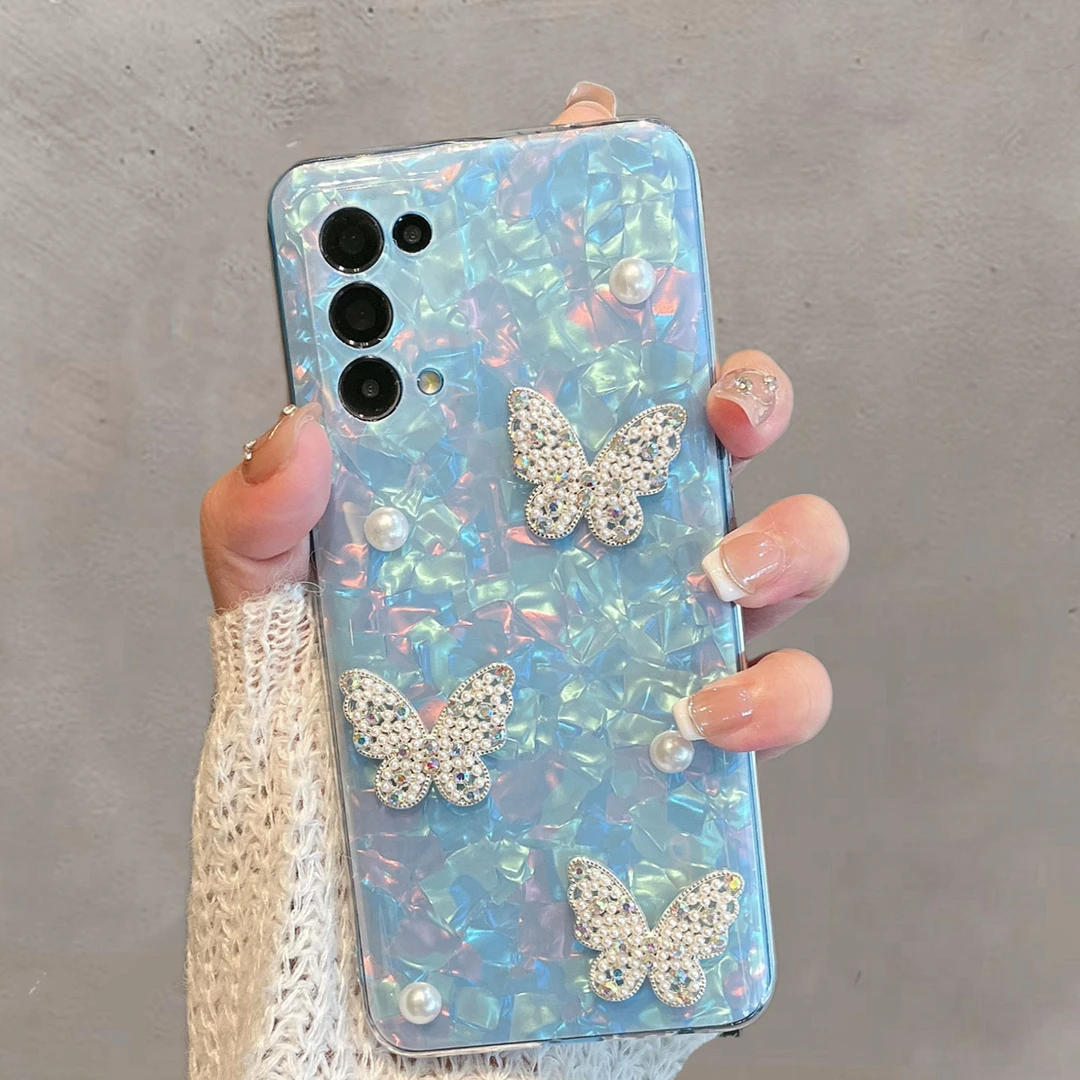 适用于opporeno5手机壳reno5k半透明5pro新款女pegm00小清新蝴蝶