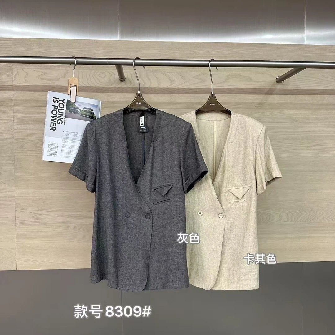 鑫然Kiki 高级感V领西装外套 8309 潇家 （F）