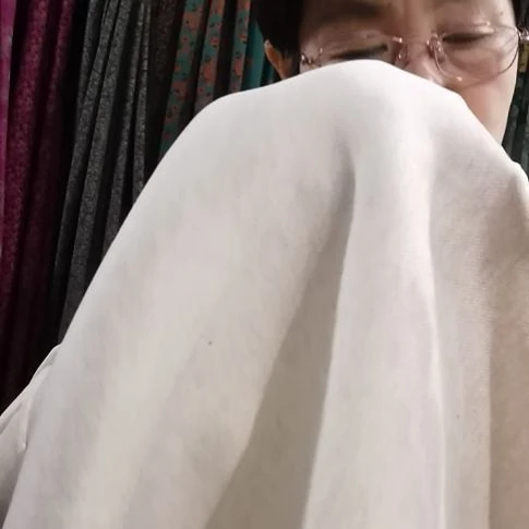 水洗羊绒平纹米色1米