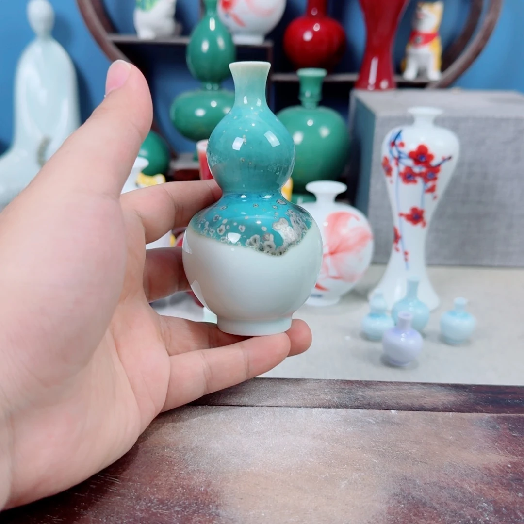 陶瓷手工小花器摆件