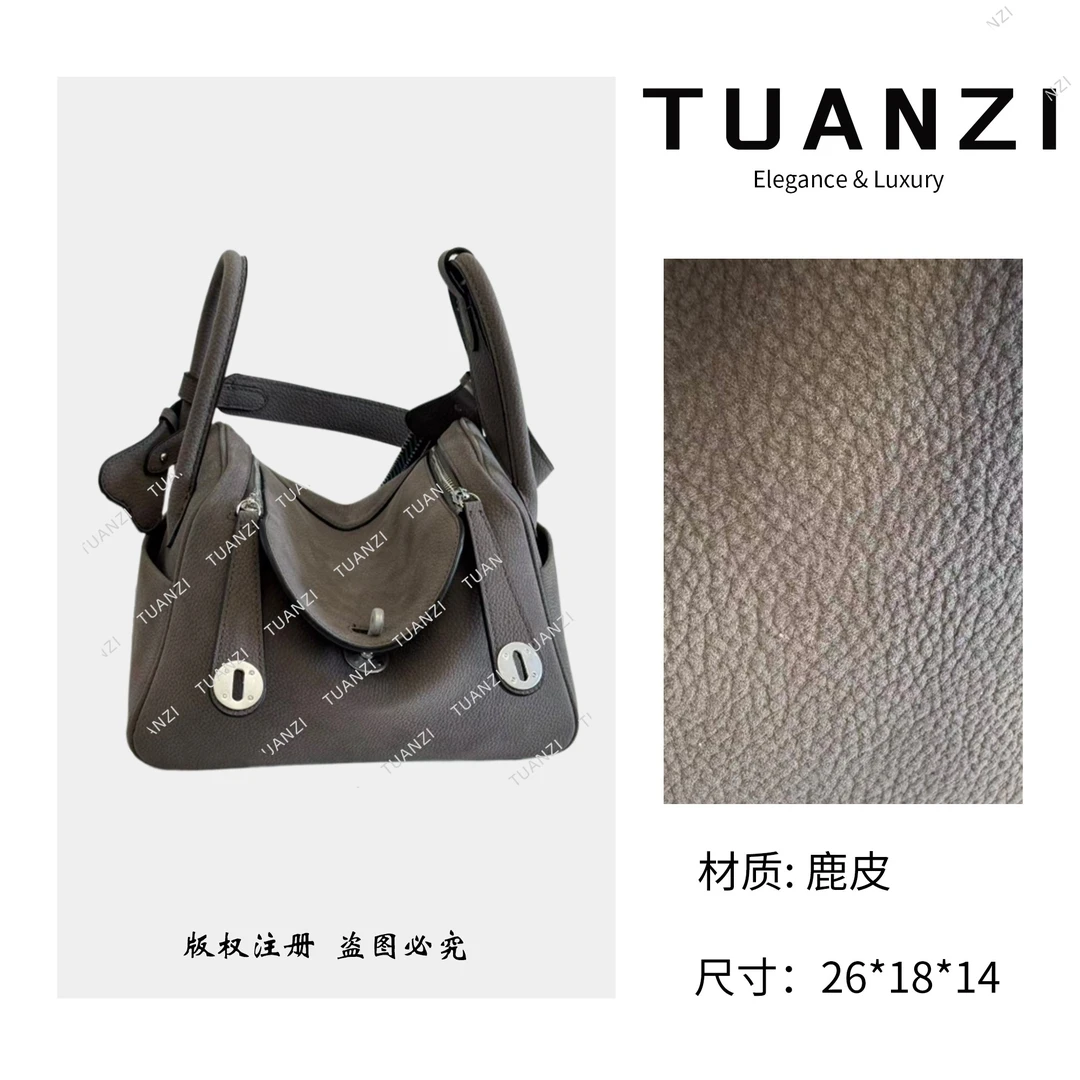 TUANZI『Lin迪』大＆马秋冬新款手提斜挎女包 XKY-3305-水晶灰