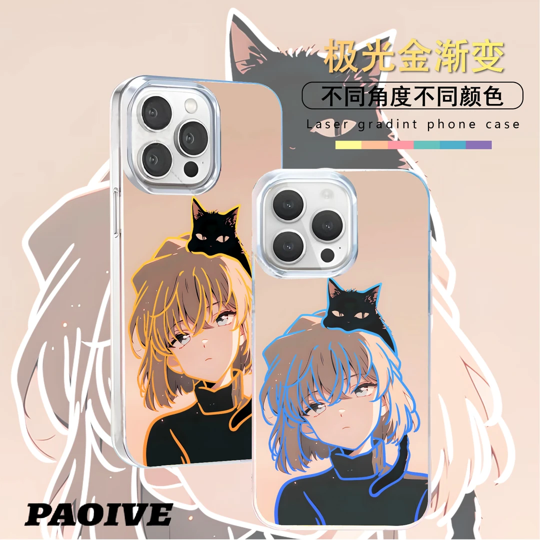 灰原哀适用苹果华为vivo一加iPhone小米红米极光手机壳壳