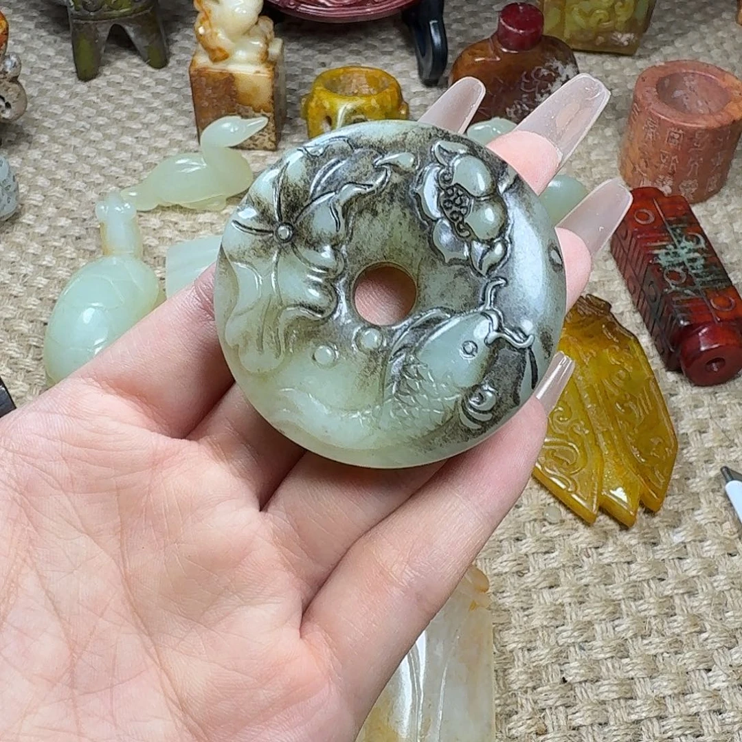 白玉菩提吊坠挂件
