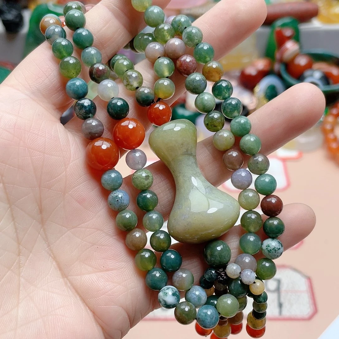 玛瑙/玉髓颈饰合金傅***?