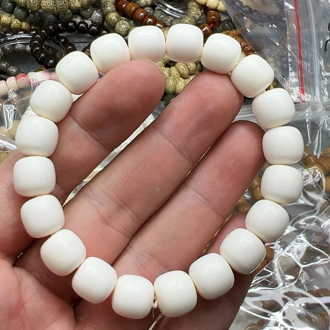 驼骨手串/手链90白驼骨单圈1.1有粽裂