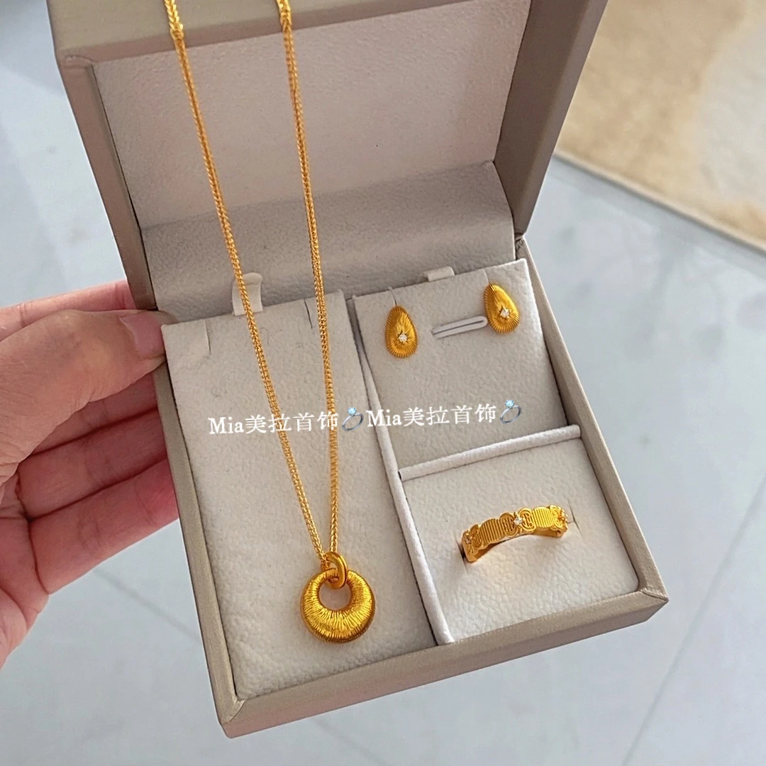 铜合金项链 轻奢国风情侣小众气质锁骨链百搭颈饰饰品女款时尚