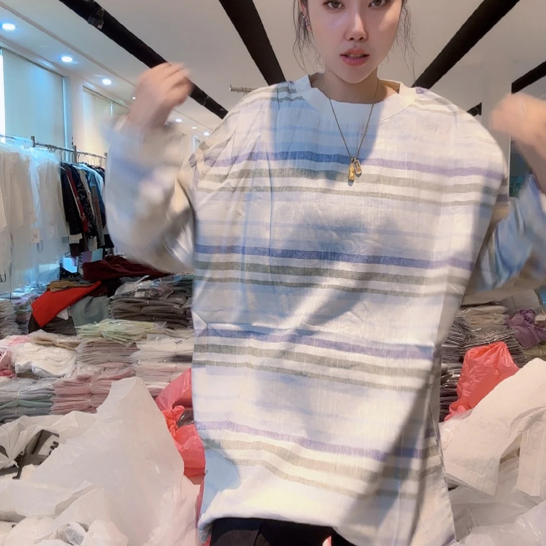 格子亚麻上衣57679797