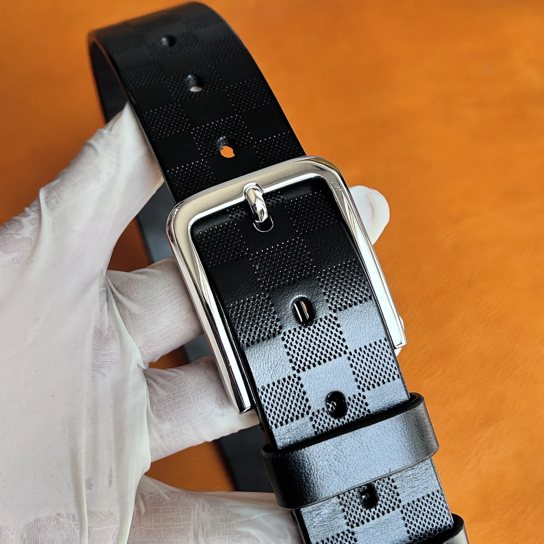 头层牛皮腰带男士经典真皮潮流裤腰带男款单层不锈钢手工高档单层