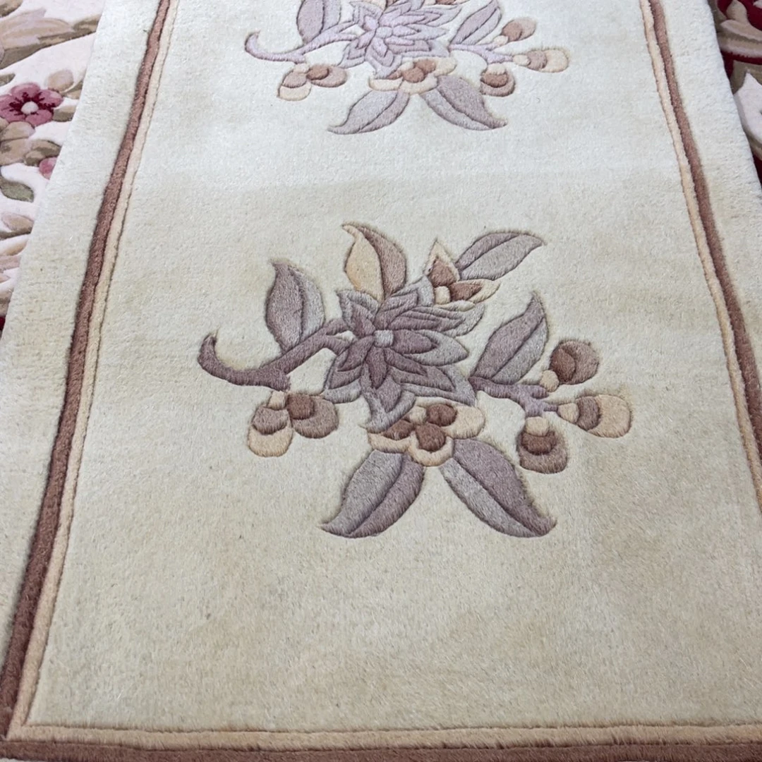 羊毛55×100手工羊毛门垫