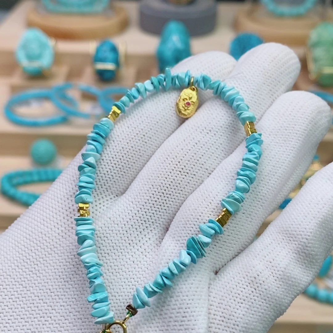 绿松石银S925镶嵌珠宝奇石