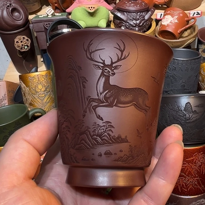 茶杯紫砂宜兴紫砂主人杯