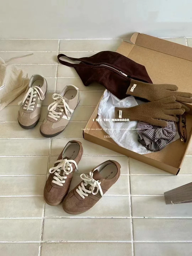 【NO退NO换】鑫燃KIKI 时尚街头真皮透气休闲鞋 B12023 MDG (F)